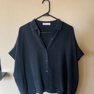 The Silk Short-Sleeve Square Shirt